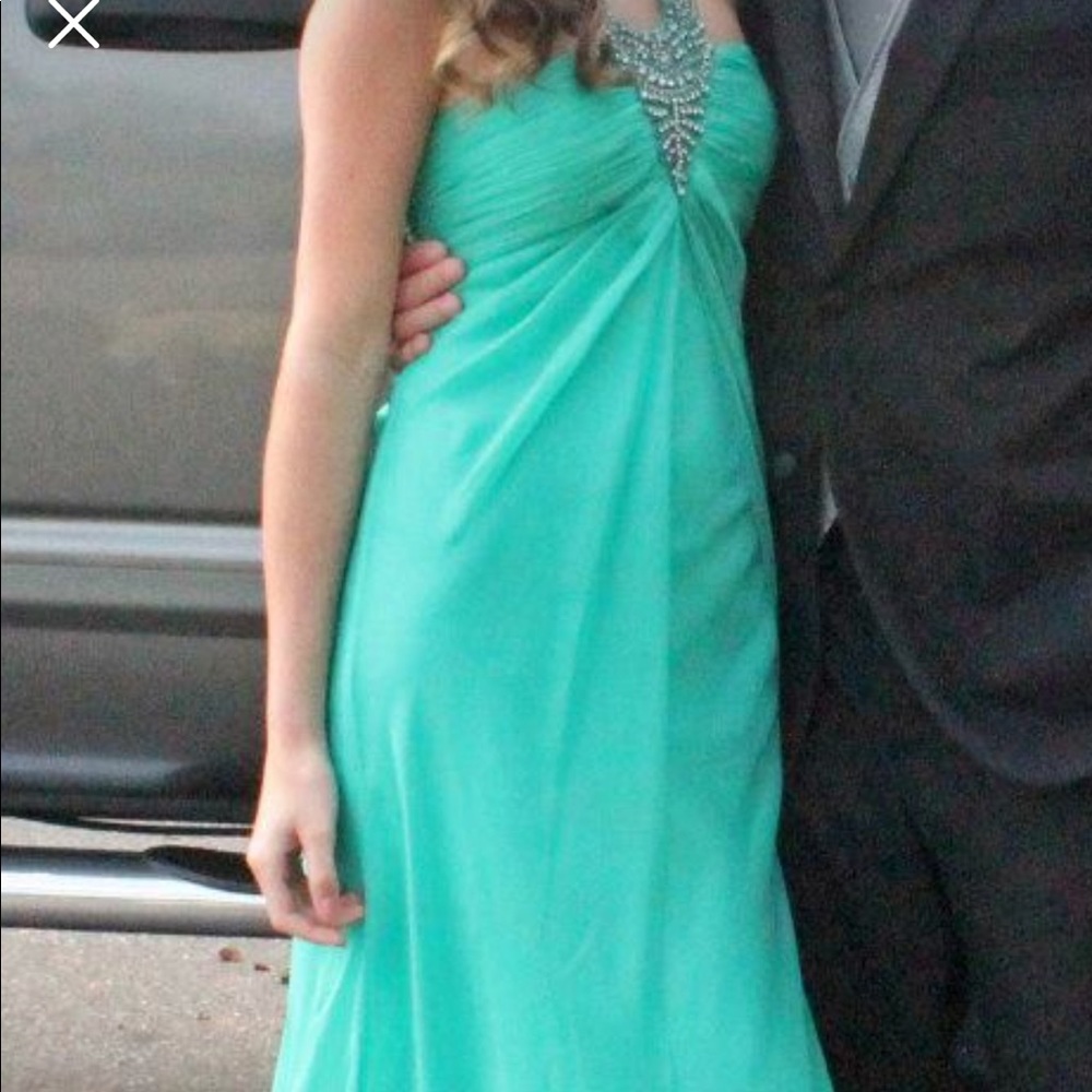 Cache Teal Prom/Formal Dress Size 0